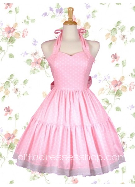 Pink Halter Lolita Dress