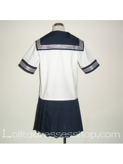 Black And White School Uniform 3 Sailor Suit