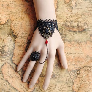 Gorgeous Black Gothic Lace Lolita Bracelet