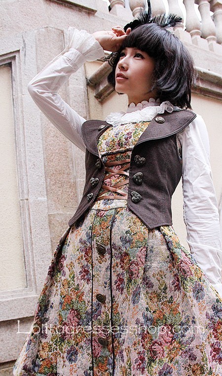 Lolita Dress with Flowers Prints from Infanta