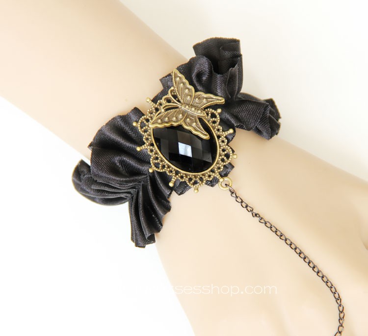 Black Butterflies Lolita Bracelet