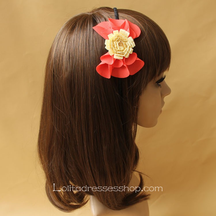 Lolita Headdress Beaded Flower Sweet Headband