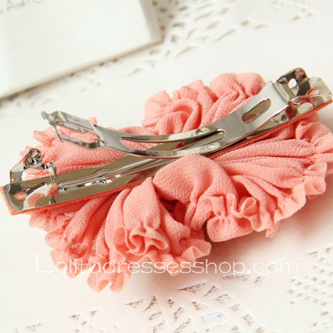 Lolita Headdress Cute Pink Bow Swan Barrette