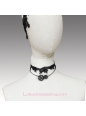 Lolita Black Stylish Punk Gear Lace Necklace