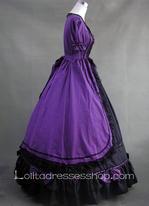 Lace and Bows decoration Ruffle Gothic Victorian Lolita Dress