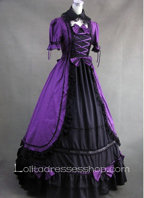 Lace and Bows decoration Ruffle Gothic Victorian Lolita Dress