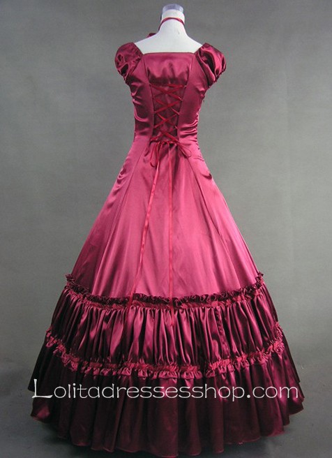 Elegant Red Sweetheart Gothic Victorian Lolita Dress