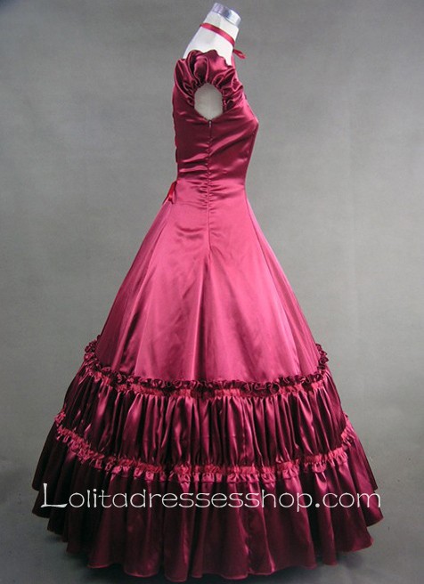 Elegant Red Sweetheart Gothic Victorian Lolita Dress