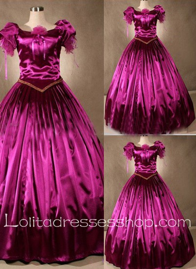 Gothic Victorian Luxuriant Bright Fuchsia Exquisite Lolita Dress