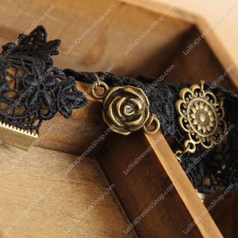 Fashion Black Lace Lolita Necklace