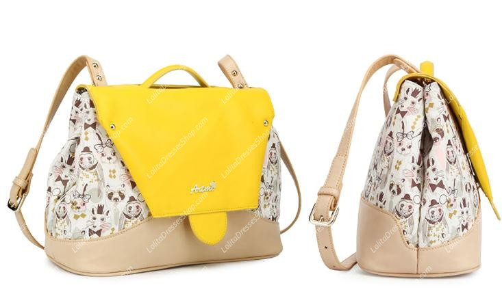 Yellow Sweet Mixed Colors Clamshell Fashion Lolita Bags