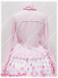 Sweet Princess Pink Stand Collar Long Sleeve With Bowknot Lolita Blouse