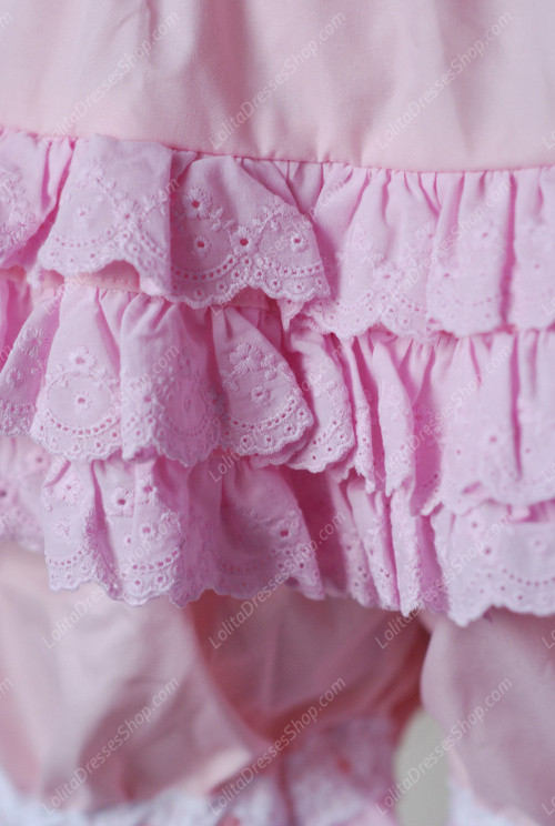 Pink Cotton Lace Sweet Lolita Bloomer