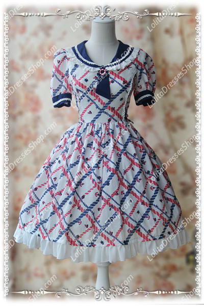 Sweet Cotten Summer Navy sweety KC Infanta Dress
