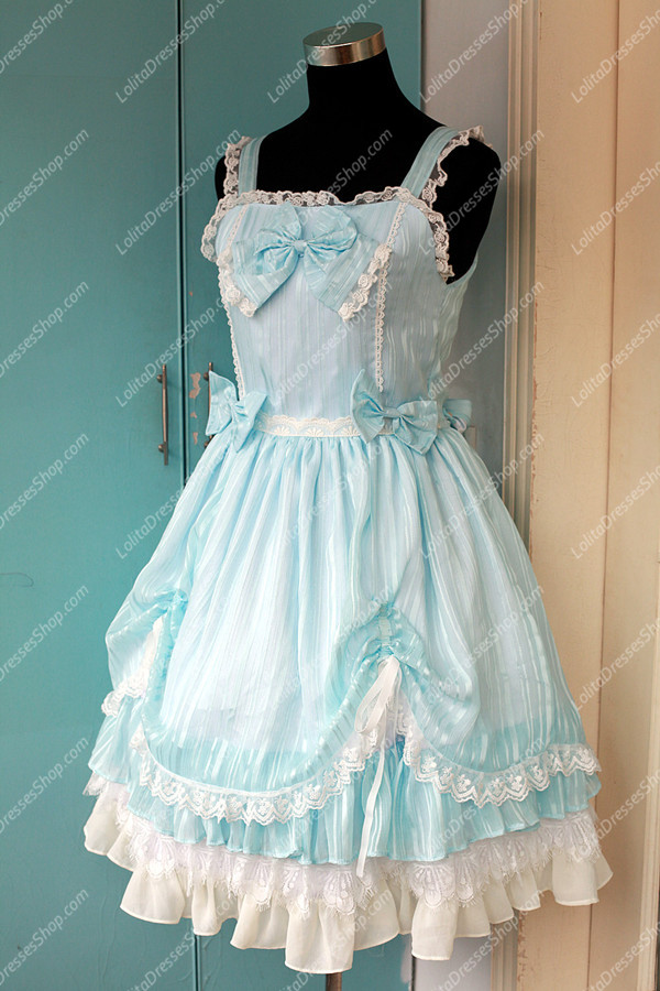 Sweet Cotten Summer Solid Color Souffle Song Lolita JSK Dress