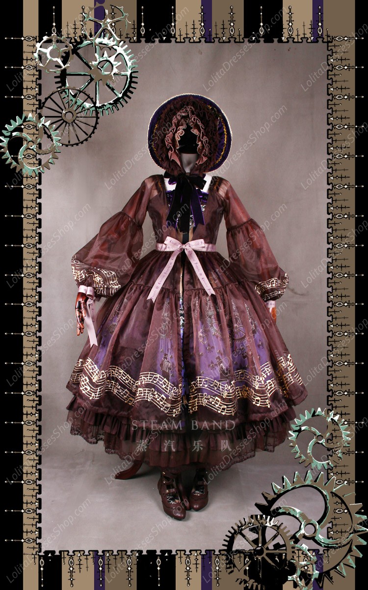 Sweet Steam Band Strap Classical Puppets Lolita Dress JSK