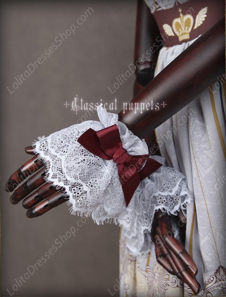 Chiffon Royal Carousel Lace Classical Puppets Lolita Hand Cuff