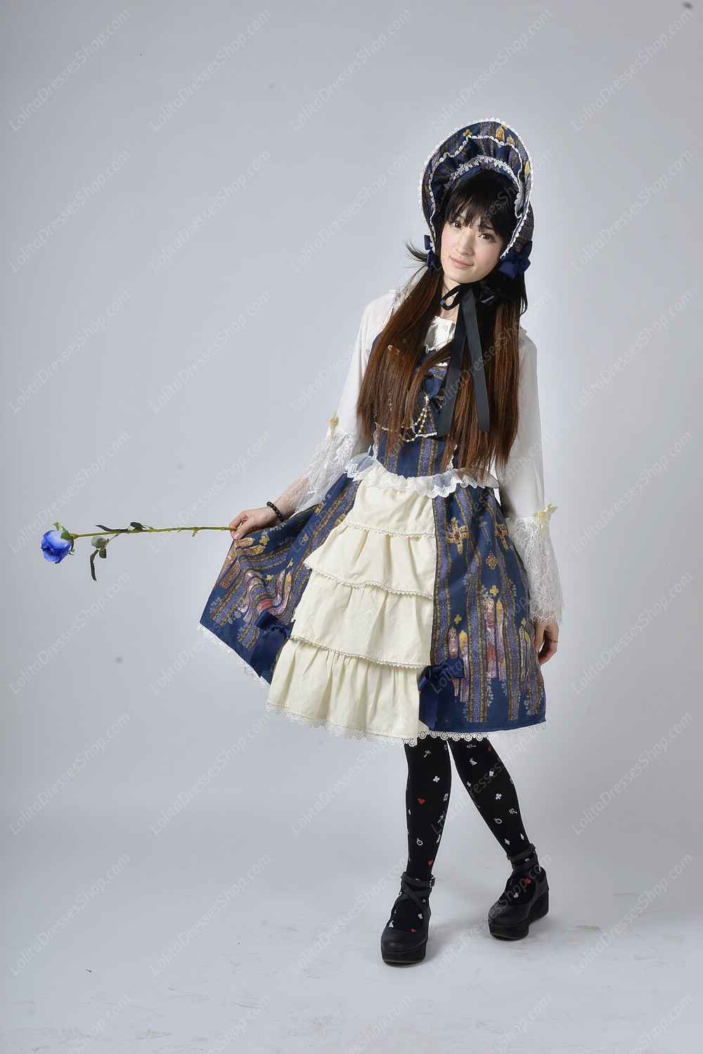 Sweet Original Religious Style Stained Glass Souffle Song Lolita Cardigan Dress