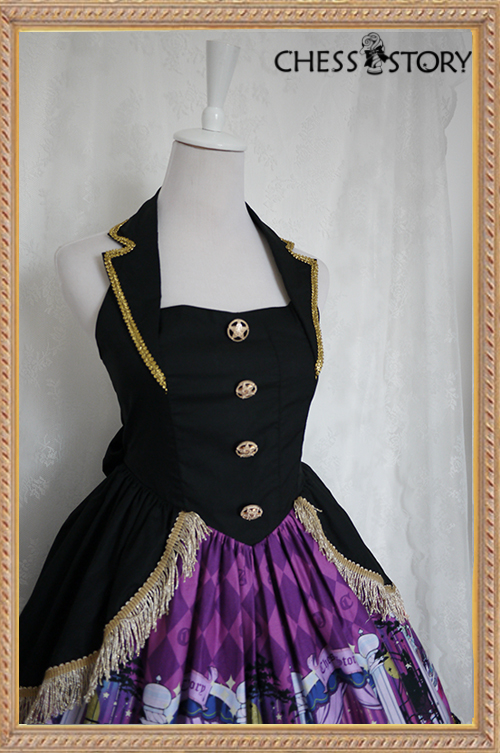 Sweet Cotton Doll Theater Corset Design Chess Story Lolita Jumper Dress