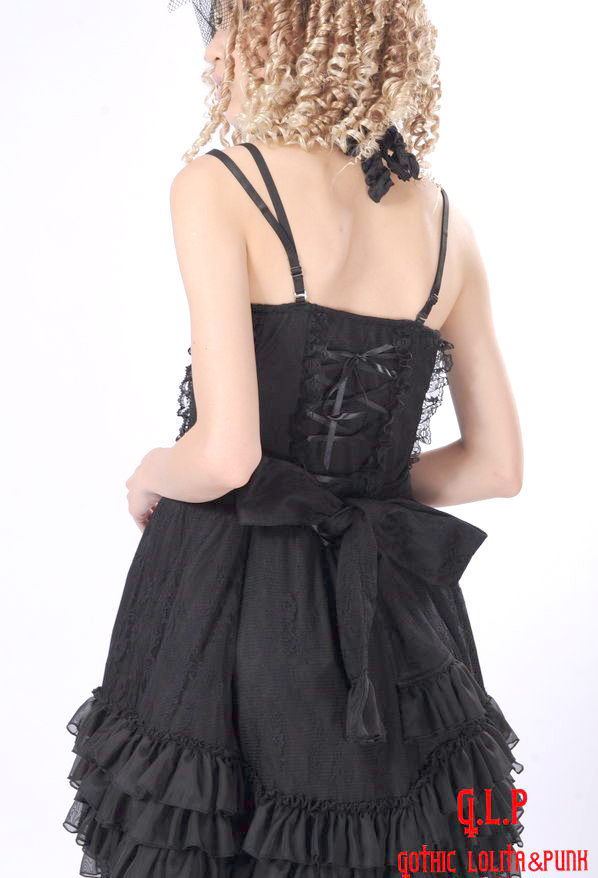 Princess Lace straps Gothic Tassel Hook Flower Hollow Waves GLP Lolita Dresses