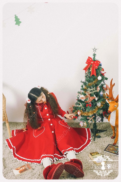 Sweet Woolen Vintage Little Red Riding Hood Fairy Tale Lovely Coat Lolita Coat