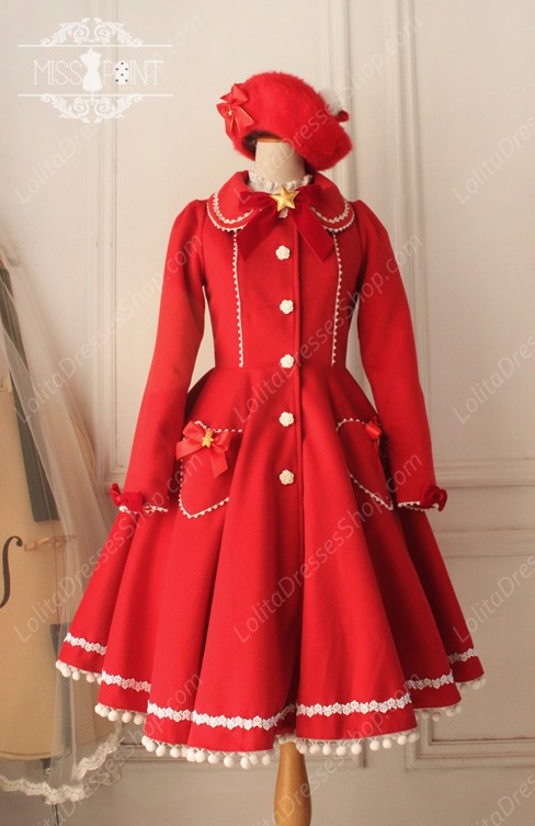 Cheap Sweet Woolen Vintage Little Red Riding Hood Fairy Tale ...