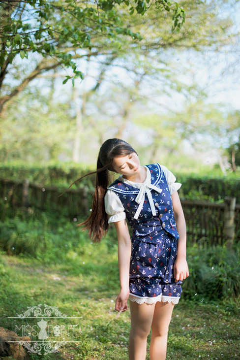 Sailor Style Miss Point Lolita Vest + Bloomers Set