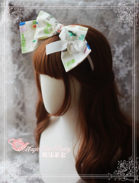 Sweet Life Printed Magic Tea Party Lolita Headbow