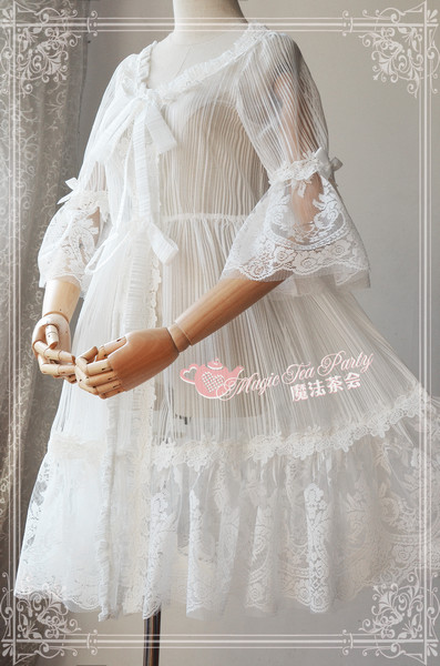 Summer Fragrance Lace Hime Sleeves Magic Tea Party Lolita Surface Layer Dress