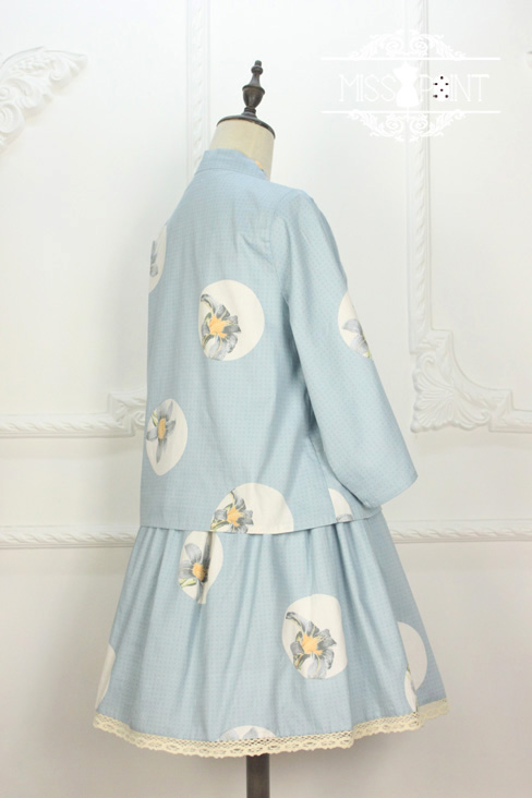 Elegant Lily Printed Miss Point Lolita Skirt Short Version