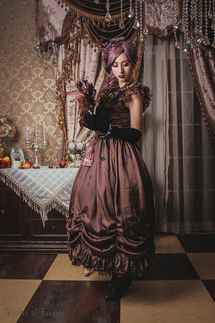 Elegy Gothic Classical Puppets Lolita Jumper Dress Long Version