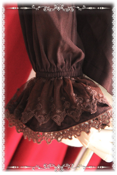 Elastic Chiffon Embroidery Infanta Lolita Blouse