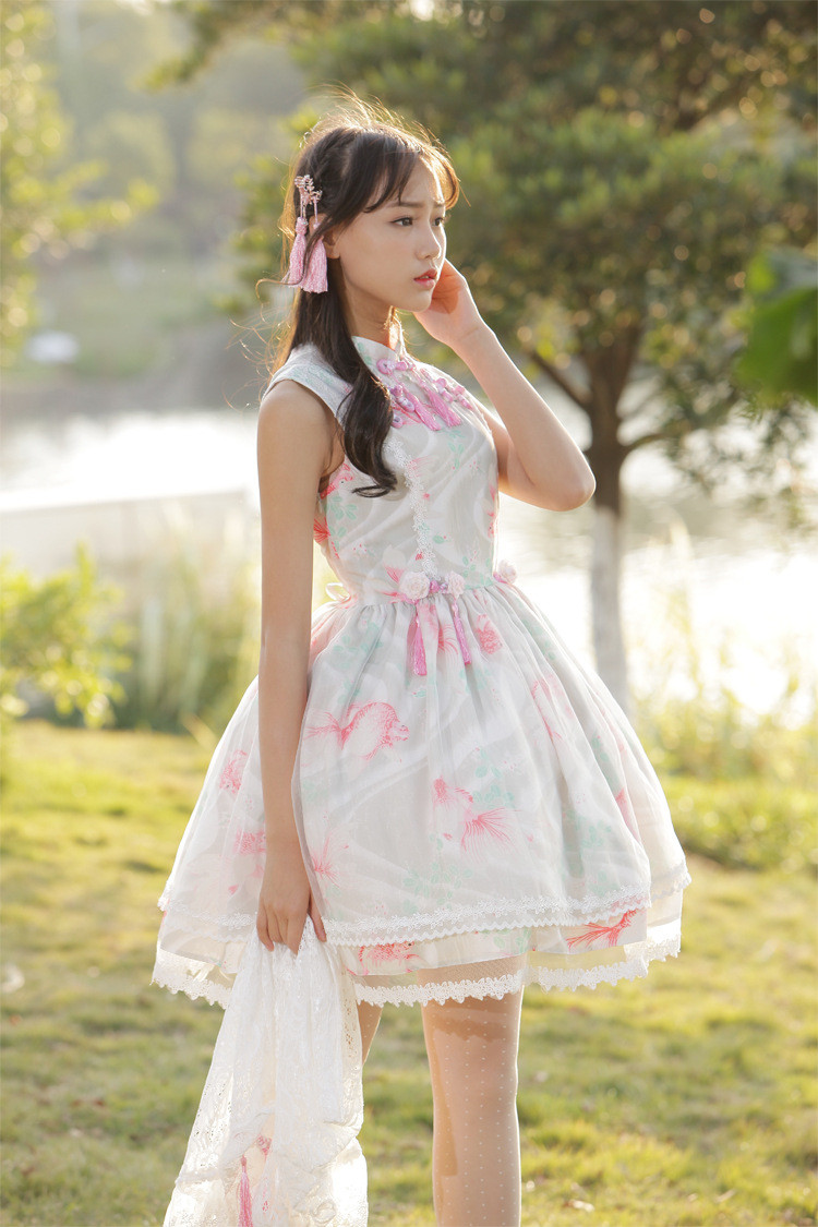 Fish Dream Classic Chinese Style Lolita Dress