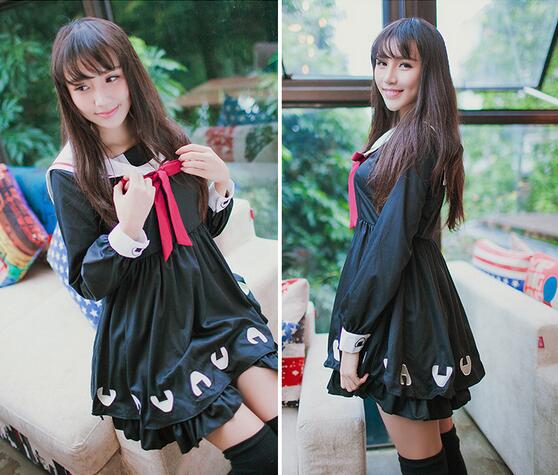 Navy Style Embroidered Lolita Dress