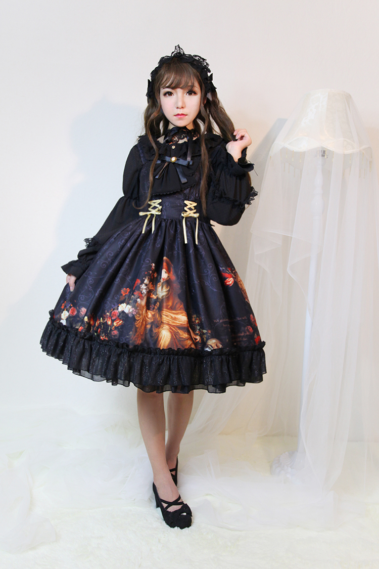 Song Of Time Printing Lolita Dress JSK