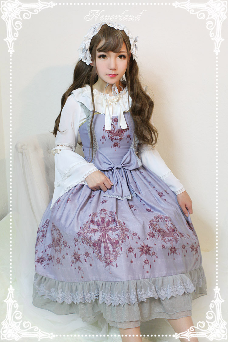 Gem Swan Lolita Normal Waist JSK Dress