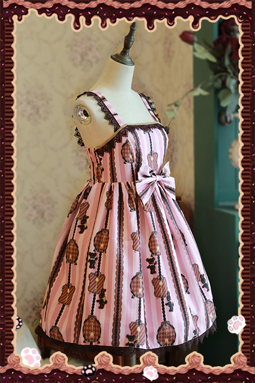 Chocolate Trojan Dailywear Version Mini Lolita Jumper Dress