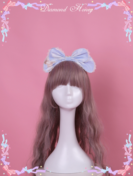 Diamond Honey - Cute gradient pink and white KC headband