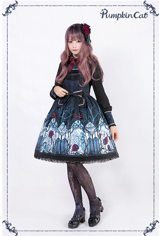 Pumpkin Cat -Beauty the Rose- Lolita Jumper Dress