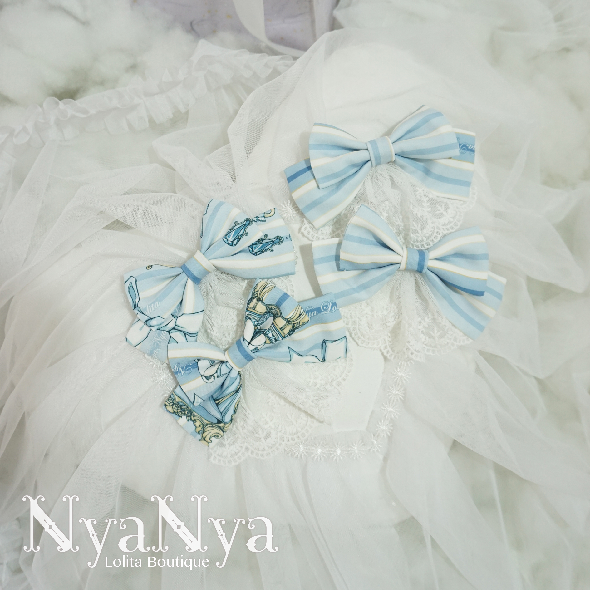 NyaNya - Bear Prince - Bow clip one pair