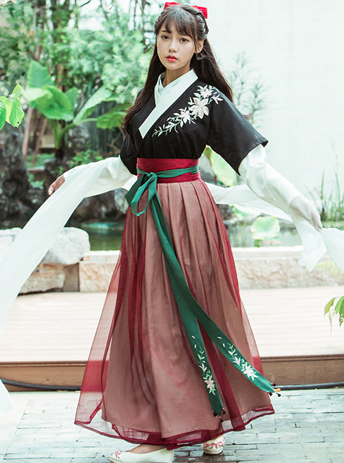 Chinese Style Embroidery Ancient Costume Special Lolita Dress