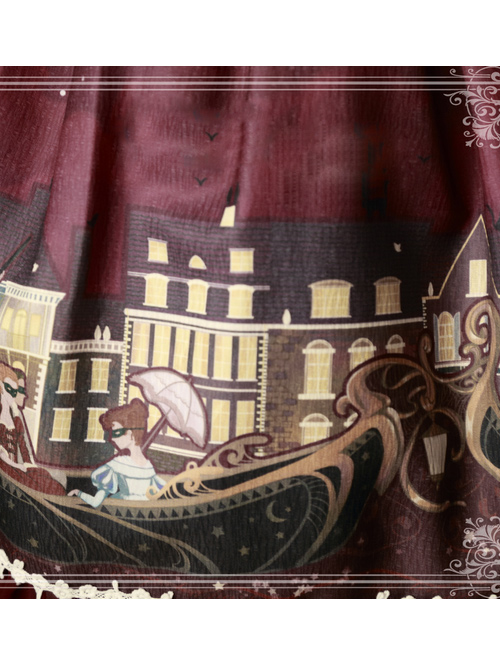 Magic Tea Party Gondola Original Print Dress JSK Spot Lolita