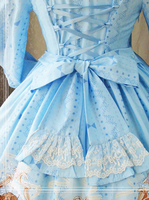 Magic Tea Party Antonio\'s Four Seasons Original Print Dress OP Spot Lolita