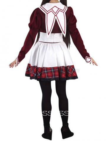 School Girl Uniform cosplay costume With Ribbons