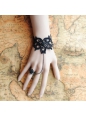 Fabulous Black Lace Rose Lolita Bracelet