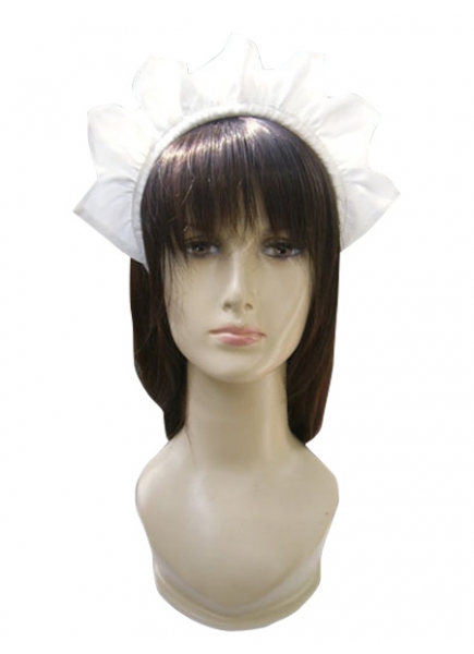 White Cotton Maid Headwear