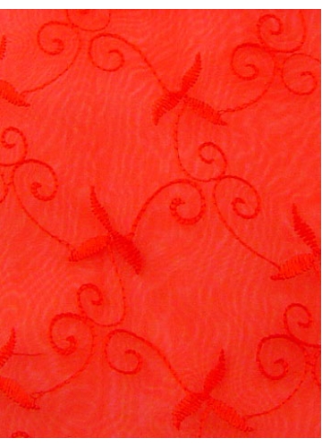 Hot Red Sheer Organza Lolita Pouch