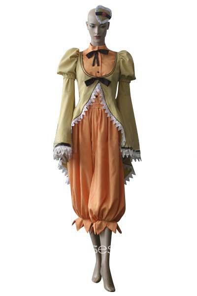 Rozen Maiden Kanaria Canary Yellow Stand Collar Cosplay Costume