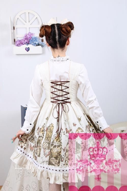 Cotton Stand Collar Long Sleeve Sweet Lolita Dress