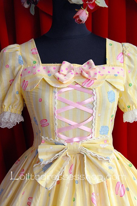 Infanta Dolly House Cotton Sweet Short Sleeve Girls Dress